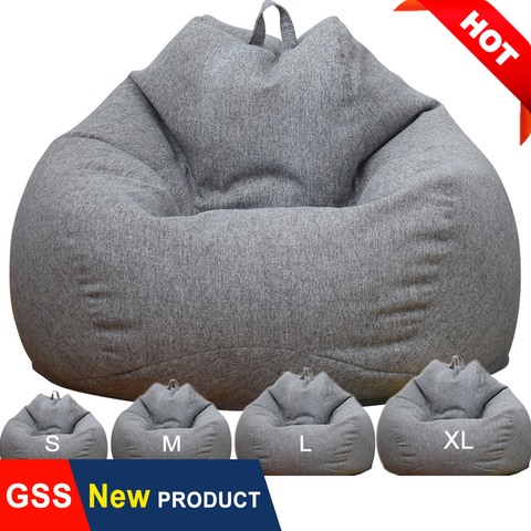 Dropshipping Factory Wholesale Lazy Bean Bag Sofa Chair Cover No Filler Comfy Pouf Bed Futon Ottoman Cama Floor Seat Tatami Puff ► Photo 1/6