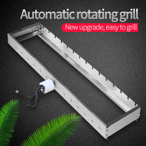 80CM Not limited to roasting needles Automatically flipping the shelf Adjusting the width Barbecue Grill Rolling skewers tools ► Photo 1/5
