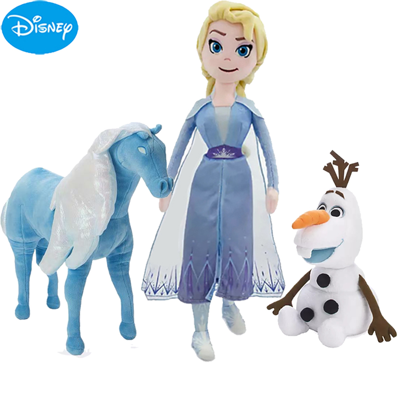 40CM-50CM Frozen Elsa Anna Princess Stuffed Plush Dolls Olaf Snow man  Snowman Deer Ice Toys