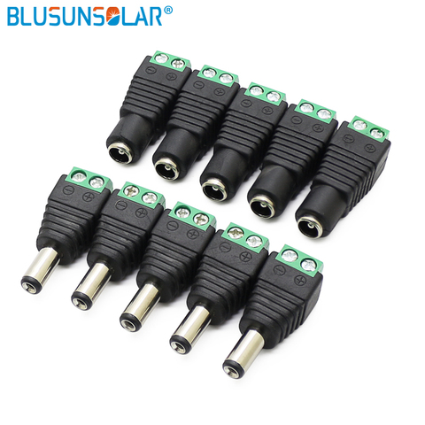 2.1mm x 5.5mm CCTV Cameras  Female Male DC Power Plug Adapter DC Power Female Plug Jack Adapter Connector Male Plug Socket ► Photo 1/5