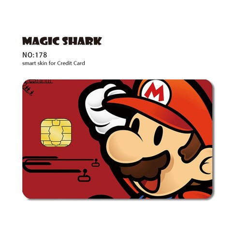 Fashion Poker Deapool Mario Kitty Batman Matte 3M PVC Sticker Tape Cover Skin Case for Small Big Chip Credit Card No Fade ► Photo 1/5