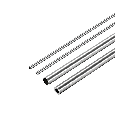 uxcell 2Pc 304 Stainless Steel Round Tubing 3mm 4mm 5mm OD 250mm Length Seamless Straight Pipe Tube 0.2mm-1mm Wall Thickness ► Photo 1/1