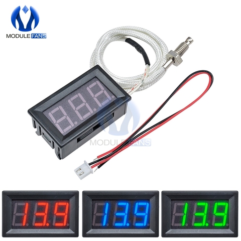 Tube LED Display Thermometer Temperature Meter Digital K-type M6 Thermocouple Control Controller Tester Thermograph Cable ► Photo 1/6