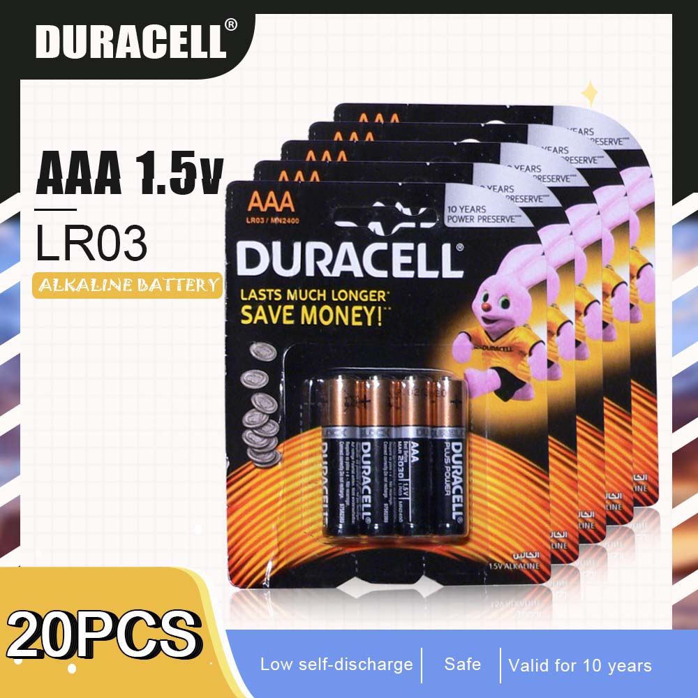 Pile Alcaline LR03 AAA 1,5 v Plus Power Duracell
