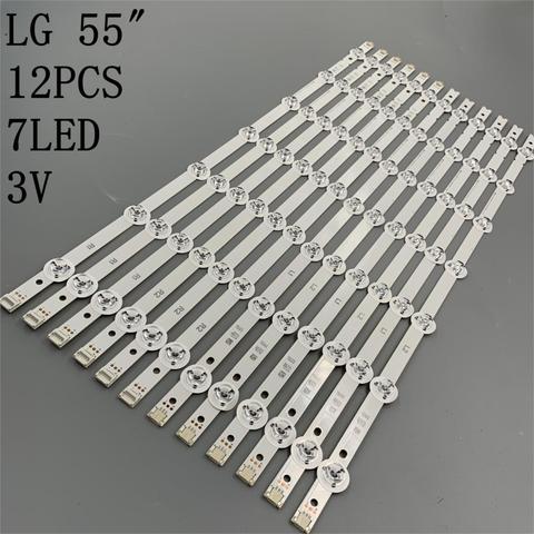 New 12 PCS/set LED Backlight strip for LG 55LB7200 55LB7000V 55LB730V 55LB670V 55LB671V 55LB673V 55LB675V 55LB677V 55LB679V ► Photo 1/4