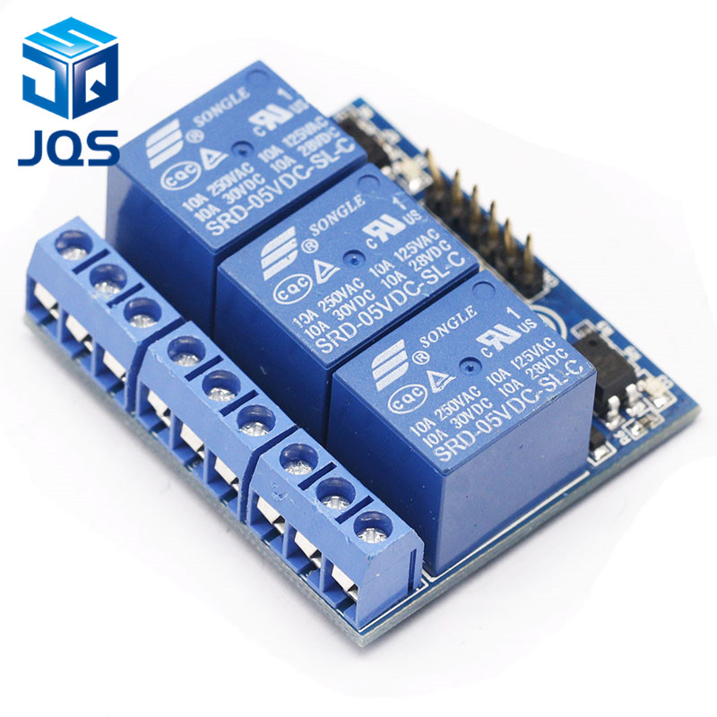 3 Channel Relay Module With Optocoupler Isolation Optoisolated