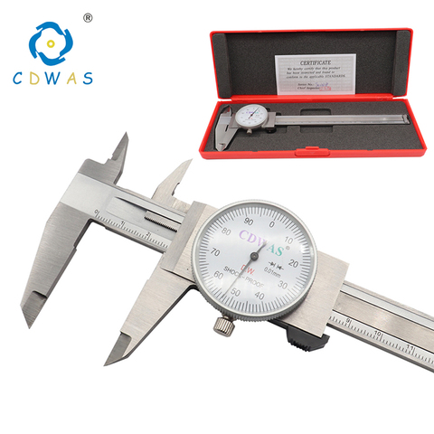 Caliper 0-150mm 0.01mm Dial Calipers High Precision Industry Stainless Steel Vernier Caliper Shockproof Metric Measuring Tool ► Photo 1/6