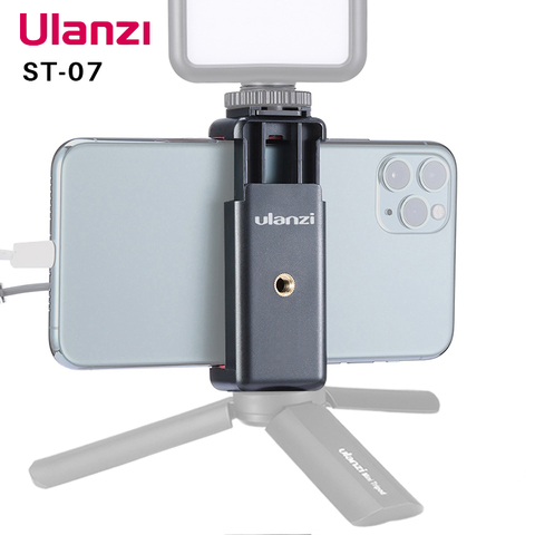 Ulanzi ST-07 Cold Shoe Phone Mount Holder Extend Cold Shoe for Vlog Microphone LED Light Vlog Tripod Phone Mount ► Photo 1/6