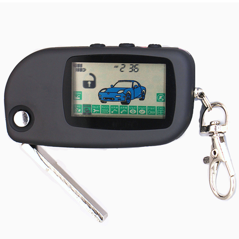 Uncut Blade Fob Remote Control Key Chain For KGB FX-5 jaguar ez-Beta Folding Flip Keychain Vehicle Security Two Way Car Alarm ► Photo 1/4