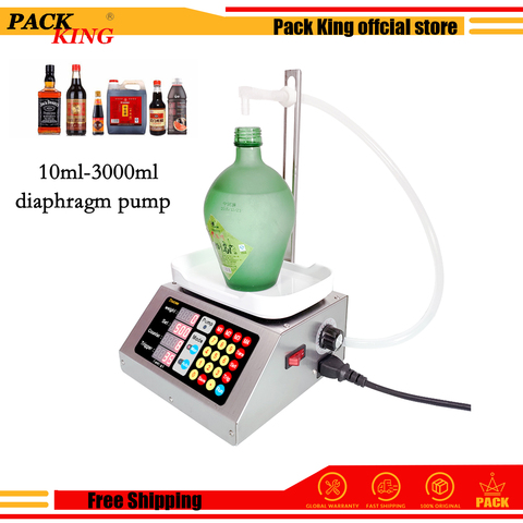 Weighing Diaphragm Pump Filling Machine Electronic Scale Liquid Filler Oil Water Drink Wine Juice 10ml-3000ml ► Photo 1/6
