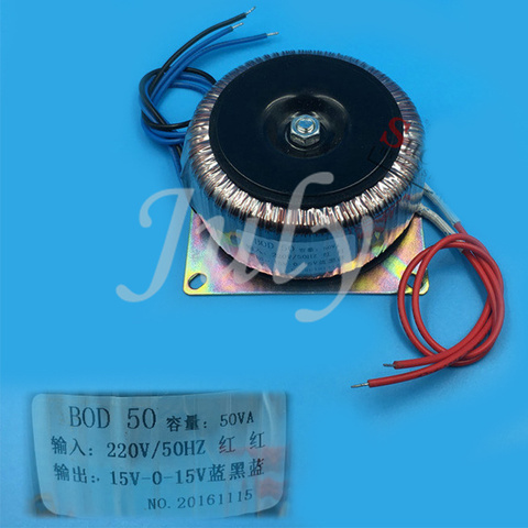 Toroidal transformer BOD50W 220V to dual 15V toroidal transformer, all copper enameled wire ► Photo 1/1