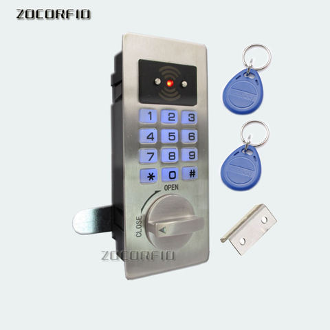 stainless steel Panel Digital Electronic Intelligent Password Keypad Number Cabinet Door Code Lock fechadura digital smart lock ► Photo 1/4