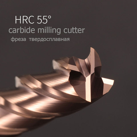 Milling Cutter Alloy Coating Tungsten Steel Tool Maching Hrc55 Endmill Milling Cutter Kit Milling Machine Tools cnc Router Bits ► Photo 1/6