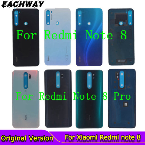 New For Xiaomi Redmi note 8 pro Battery Cover Back Glass Panel Rear Housing case For Redmi note 8 pro Back battery Cover door ► Photo 1/6