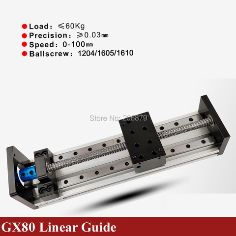 Free Shinping 50-400MM Effective Stroke Sfu 1204 1605 1610 Ballscrew 16mm Linear Guide Slide Motion Rail Table CNC 3D Printer ► Photo 1/6