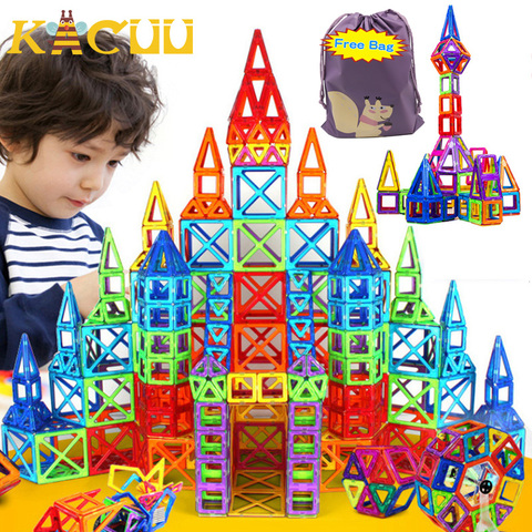 184pcs-110pcs Mini Magnetic Designer Construction Set Model & Building Toy Plastic Magnetic Blocks Educational Toys For Kid Gift ► Photo 1/6