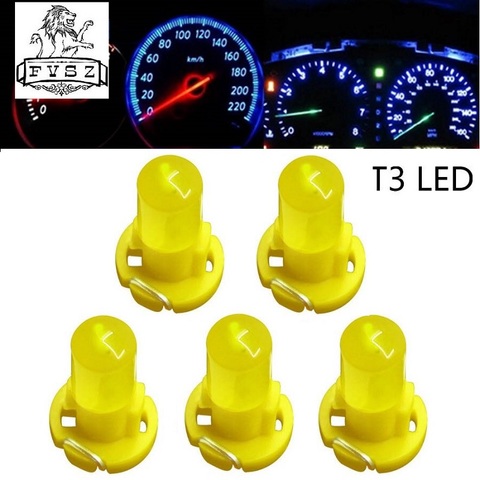 5Pcs T3 LED 12V Cars Instrument Lamp Auto led bulb Climate Control Dash Signal Map Side Board Light Bulb DC12V ► Photo 1/6