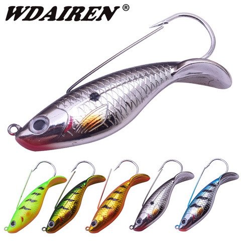 1Pcs Winter Ice VIB Fishing Lure With Anti grass hook 85mm 21.5g Metal Spoon Spinner Vibration Hard Bait Wobblers Pesca Tackle ► Photo 1/6