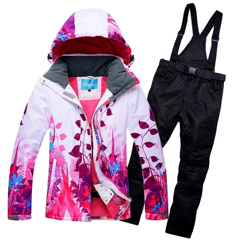 Outdoor Winter Sports Ski Suits For Women Men Ski Jacket And Trousers Snowboarding Suits Windproof Snow Jacket -30℃ Warm ► Photo 1/6