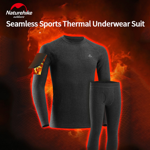 Naturehike Warm HeatMax Underwear Man and Woman Self-heating Fitness Winter  Ski Sport Function Office Work Thermal Underwear ► Photo 1/6