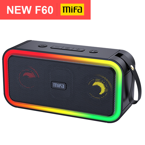 mifa F60 40W Output Power Bluetooth Speaker with Class D Amplifier Excellent Bass Performace Hifi speaker,IPX7 waterproof ► Photo 1/6