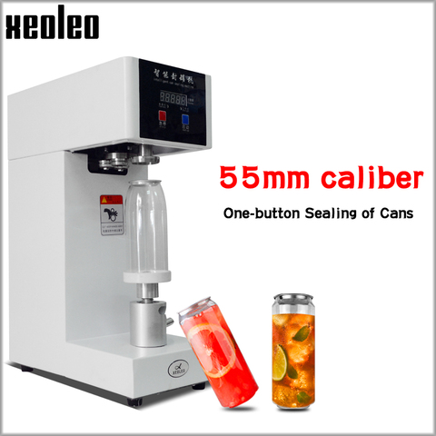XEOLEO 55mm Cans sealer Drink bottle sealer Beverage seal machine for 330ml/500/650ml PET Milk tea/Coffee Can sealer 220V/110V ► Photo 1/6