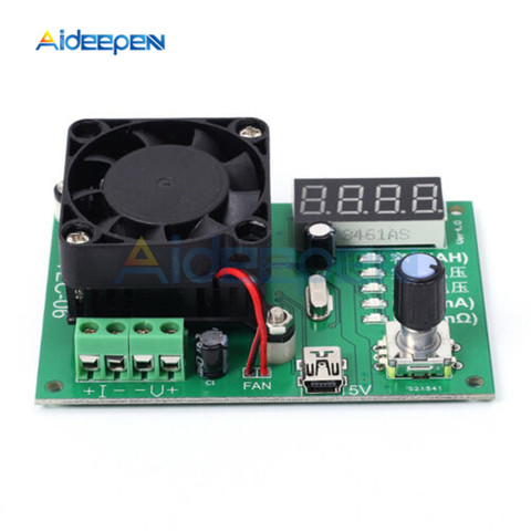 TEC-06 Battery Capacity Testing 16W Electronic Load Tester for Mobile Power Tester Max 500AH LED Display with Fan ► Photo 1/6