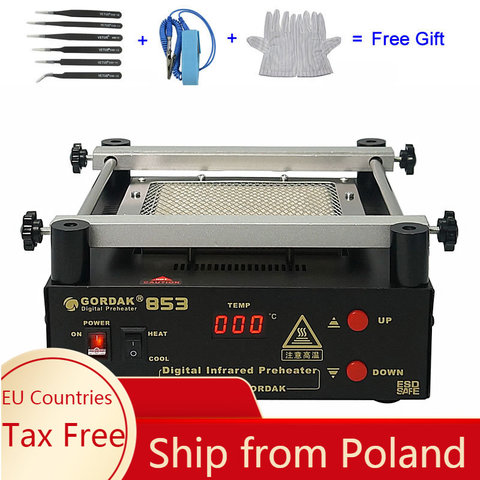 110V 220V Gordak 853 IR Preheater Station Lead Free Infrared Preheating Station BGA Repair Machine ► Photo 1/6