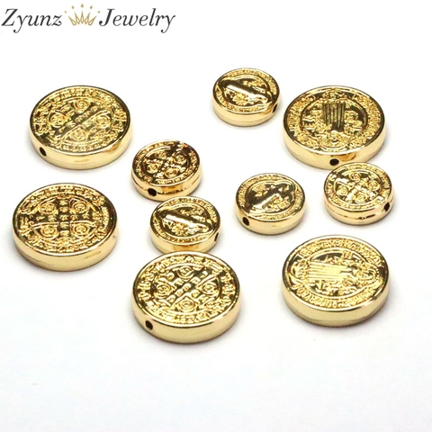 20PCS, Saint Benedict Spacer Beads, St Benedict Spacers, San Benito Metal Spacer, Jewelry Findings ► Photo 1/4