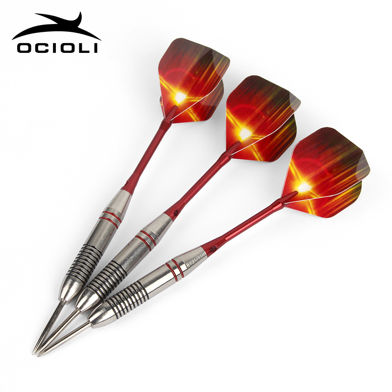 3pcs Darts Set 24g Professional Steel Needle Tip Darts With Dart Flights Sports 