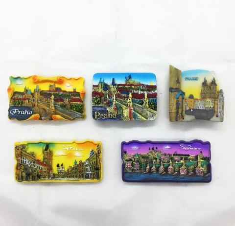 Czech Prague Charlie bridge Fridge Magnets Tourist Souvenirs Refrigerator Magnetic Stickers Home Decor Creative Decoration ► Photo 1/6