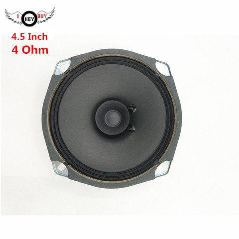 I KEY BUY 1pc 4.5 Inch Speaker 4 Ohm 119MM Home Multimedia Vocal Speakers 4.75 inch Paper Cone Bass Full Frequency Mid-woofer ► Photo 1/4