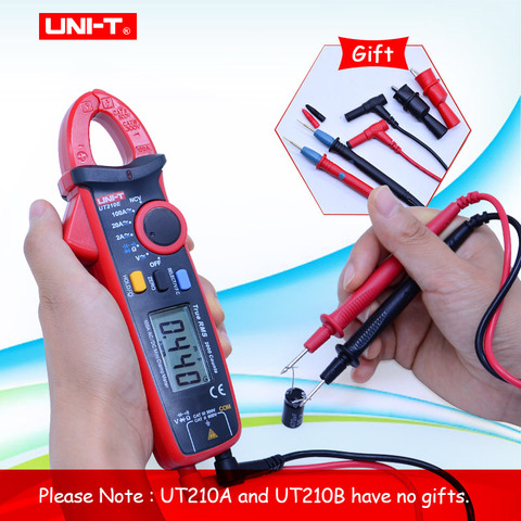 Mini Digital Clamp Meters AC/DC Current Voltage UNI-T UT210 series True RMS Auto Range VFC Capacitance Non Contact Multimeter ► Photo 1/6