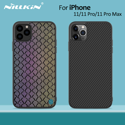 Nillkin Synthetic fiber Carbon Back Cover & Nylon for iPhone 11 case thin slim for iPhone 11 Pro case 5.8/6.1/6.5 For iPhone11 ► Photo 1/6