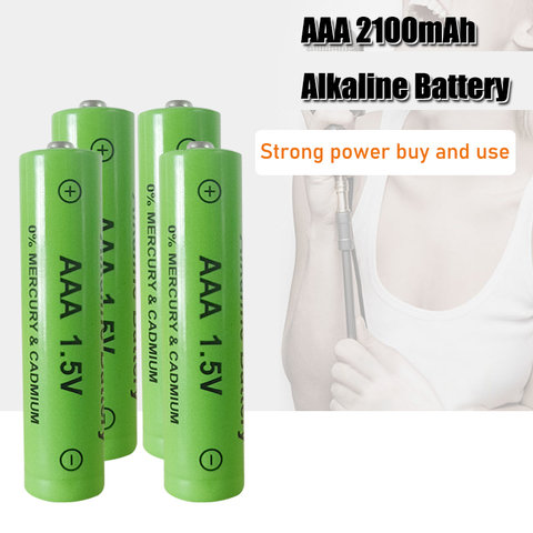 1-4PCS 100% New AAA Battery 2200mah 1.5V Alkaline AAA rechargeable battery for Remote Control Toy light Batery ► Photo 1/6