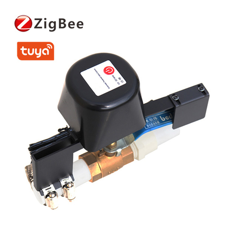 Tuya Zigbee automatic Gas Water Valve Controller work with Water Leak detector Sensor Alarm Gas Leakage Sensor ► Photo 1/6