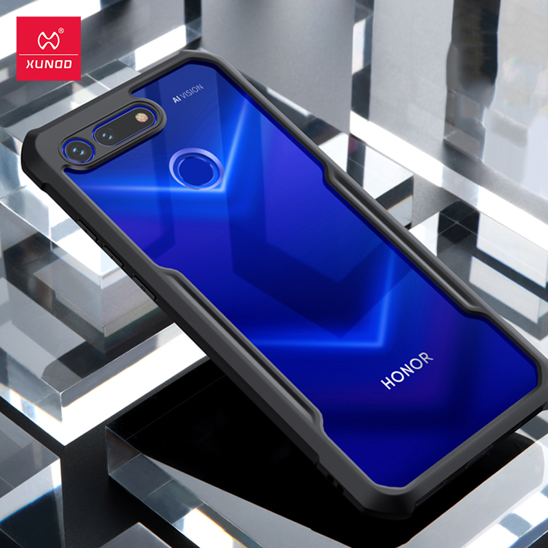 Moex Aero Custodia In Silicone Trasparente Per Huawei Honor View 20, Ultra Sottile, Antiurto, Micro Borchie Anti-Bolle, Bordo Rialzato, Made In Germany