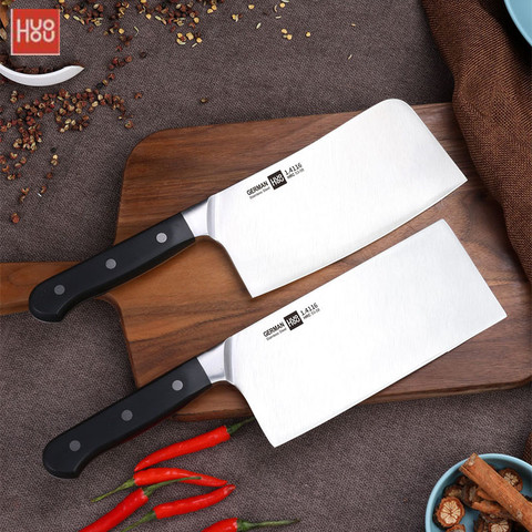 Original Huohou Chopping Knife Stainless Steel Kitchen Bone Slicing Cutter Knives Cook Cutting Kitchen Tool ABS Handle ► Photo 1/6