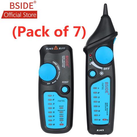 Bside FWT81 Cable Tracker RJ45 RJ11 Telephone Wire Network LAN TV Electric Line Finder Tester (Pack of 7) ► Photo 1/6