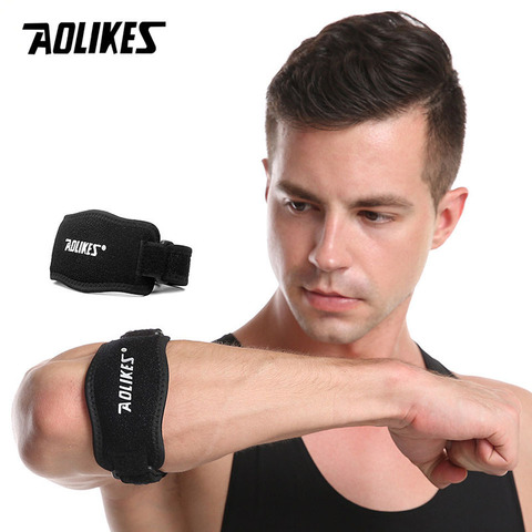 AOLIKES 1PCS Adjustable Basketball Tennis Golf Elbow Support Golfer's Strap Elbow Pads Lateral Pain Syndrome Epicondylitis Brace ► Photo 1/6
