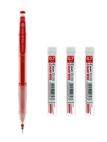 PLCR-7-P Pink Pencil Leads 3 x tubes Pilot Color Eno 0.7mm