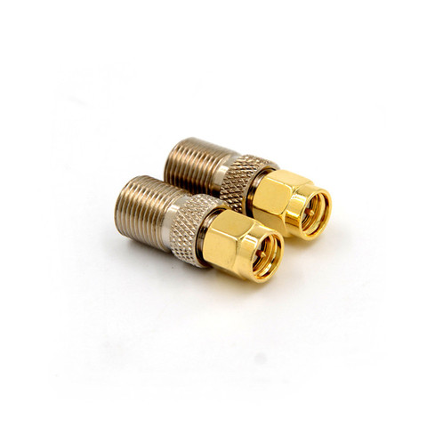 F Type Female Jack to SMA Male Plug Straight RF Coaxial Adapter F connector to SMA Convertor ► Photo 1/6