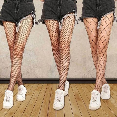 New Women Sexy Fishnet Stockings  Net Pantyhose Ladies Mesh Lingerie For Female 3 Styles Black Summer Dress accessories ► Photo 1/6