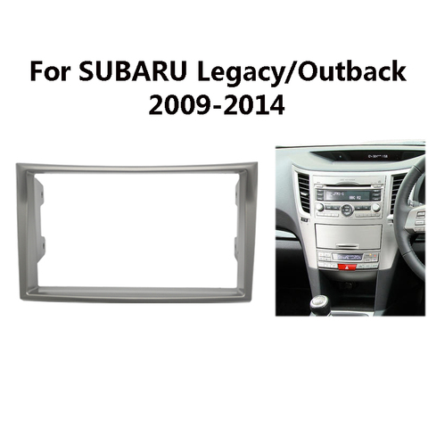 11-096 Car Radio Mounting Stereo Install Trim Installation Double 2DIN Fascia Dash Frame Kit For Subaru Legacy Outback 2009-2014 ► Photo 1/5