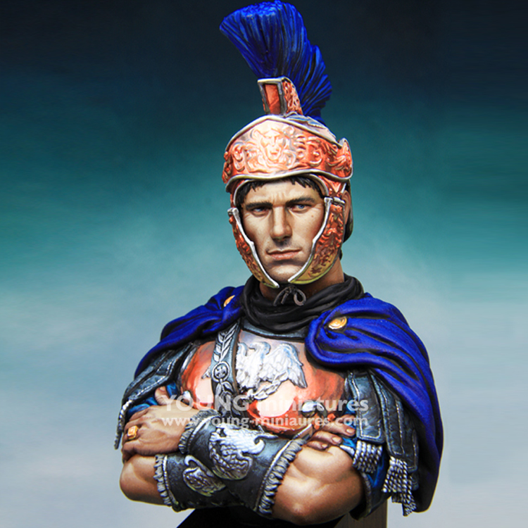 1/10 Ancient Roman Warrior Resin Bust Model Kits Unpainted Unassembled Figure GK 