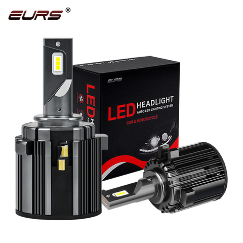 EURS H7 Led Headlight CSP Lights Chips 6000K Canbus Fog Bulbs Automotive Lamp Headlights For Golf 6 Golf 7 72W Car LED Headlight ► Photo 1/6