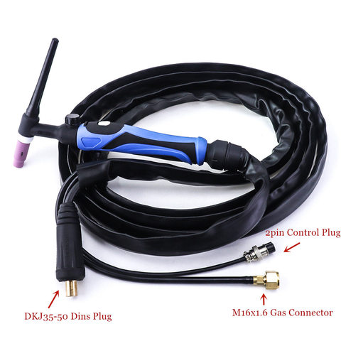 A-200 Valve 4m 13ft GTAW Gas Tungsten Arc Welding Torch WP26V TIG Torch Argon Air Cooled Torch of TIG Welding Machine ► Photo 1/6