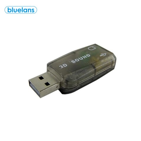 Computer External Sound Card USB 2.0 to 3D Virtual Audio Sound Card LED Indicator Virtual 5.1 Sound Effects Transparent Shell ► Photo 1/6