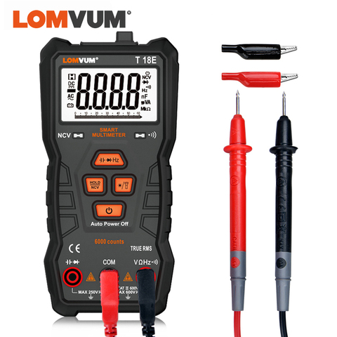 LOMVUM TRUE RMS Multimeter 6000 COUNTS High Precision Digital Multimeter NCV Smart Multimeter Auto Ranging AC/DC Flashlight ► Photo 1/6