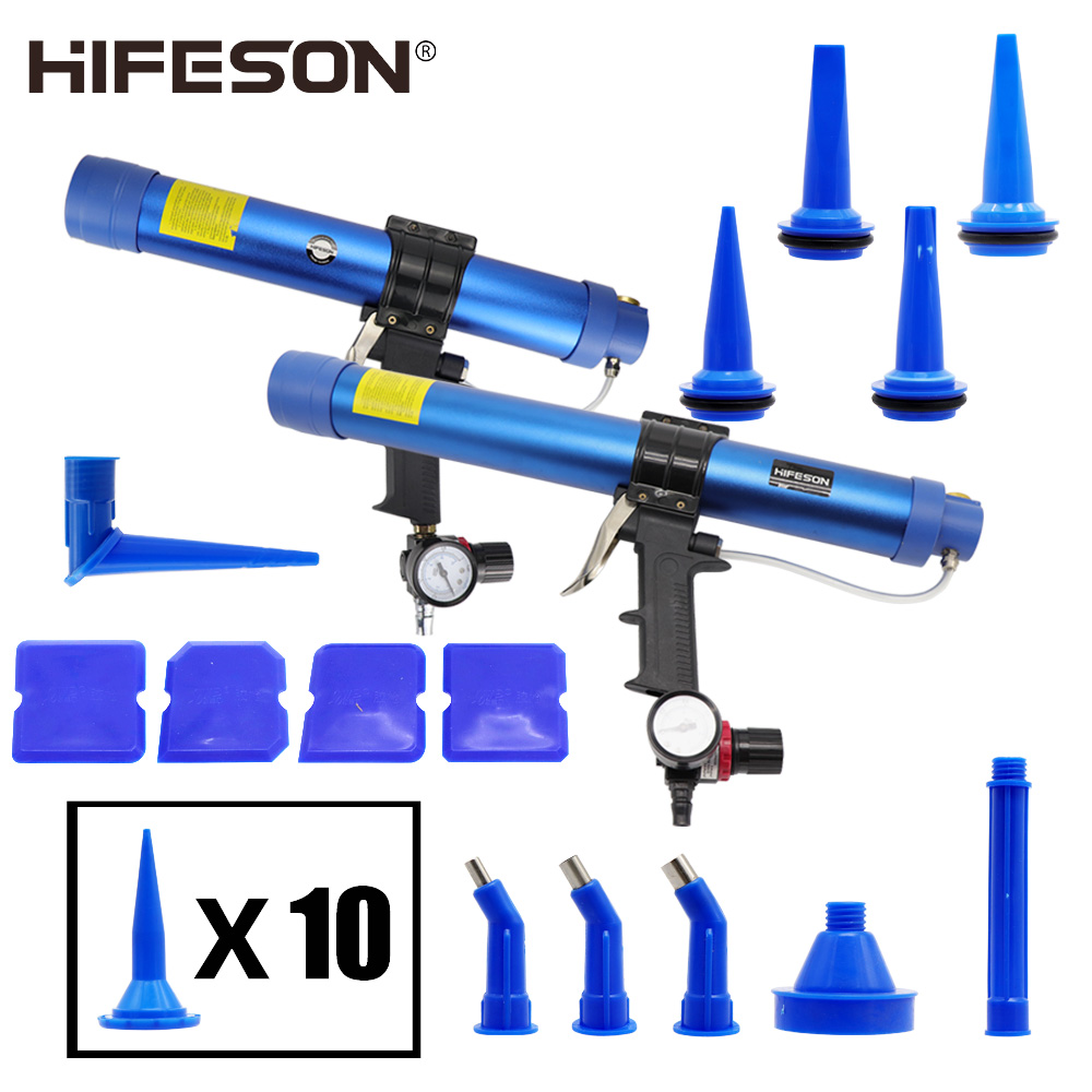 Pneumatic Sealant gun 400/600ml Air Gun Valve Silicone Sausages